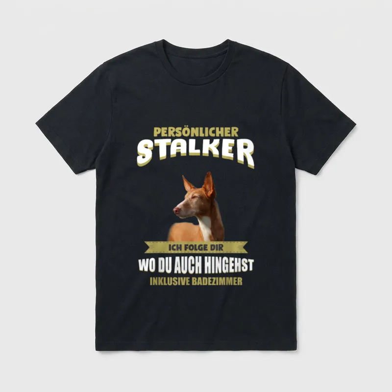 Podenco Podenco Hund T-Shirt – Klassisches T-Shirt in Schwarz