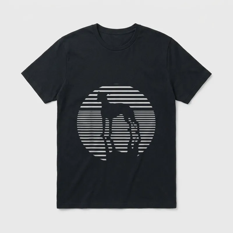 Whippet für Frauen Männer T-Shirt – Klassisches T-Shirt in Schwarz