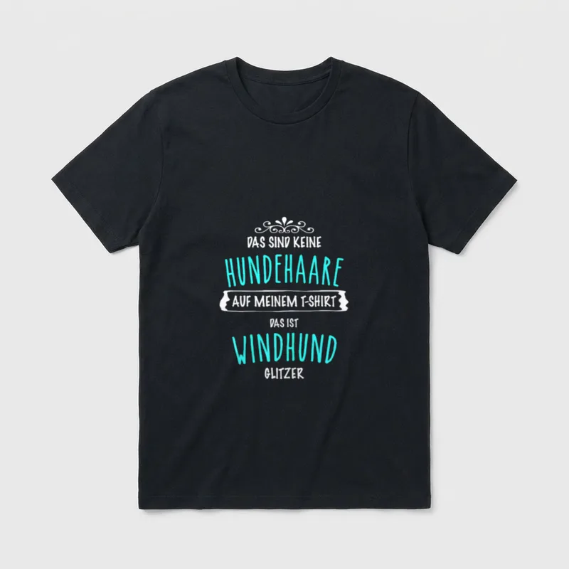 Das Sind Keine Hundehaare Windhunde T-Shirt – Klassisches T-Shirt in Schwarz