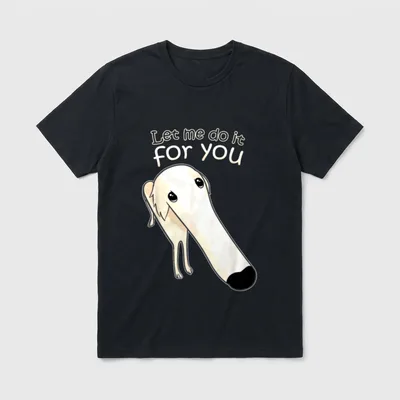 VinagreShop Lass es mich T-Shirt – Klassisches T-Shirt in Schwarz