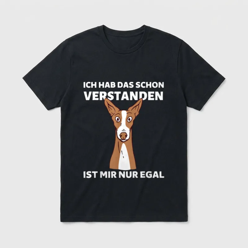 Podenco Hunde Ibizan Hund lustiger T-Shirt – Klassisches T-Shirt in Schwarz