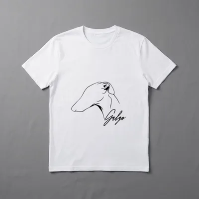 Galgo im Profil Hund T-Shirt – Klassisches T-Shirt in Schwarz