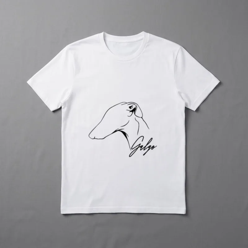 Galgo im Profil Hund T-Shirt – Klassisches T-Shirt in Schwarz
