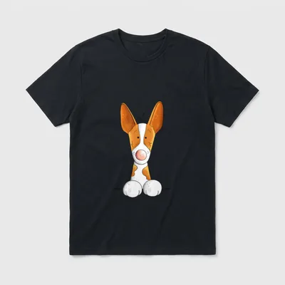 Lustiger Podenco T I T-Shirt – Klassisches T-Shirt in Schwarz