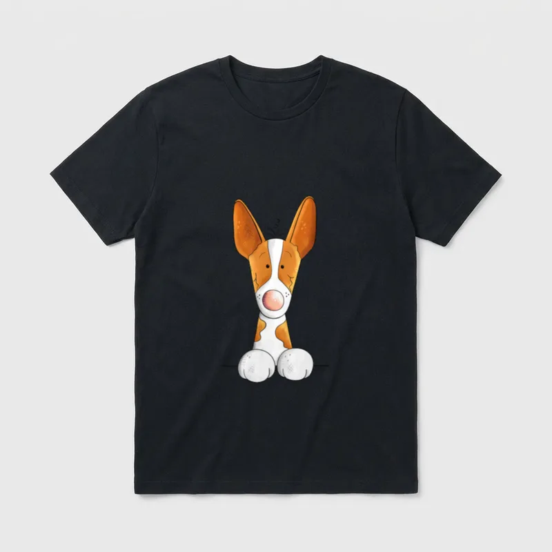 Lustiger Podenco T I T-Shirt – Klassisches T-Shirt in Schwarz