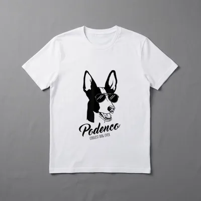 Podenco Ibizan cooles Hund T-Shirt – Klassisches T-Shirt in Schwarz