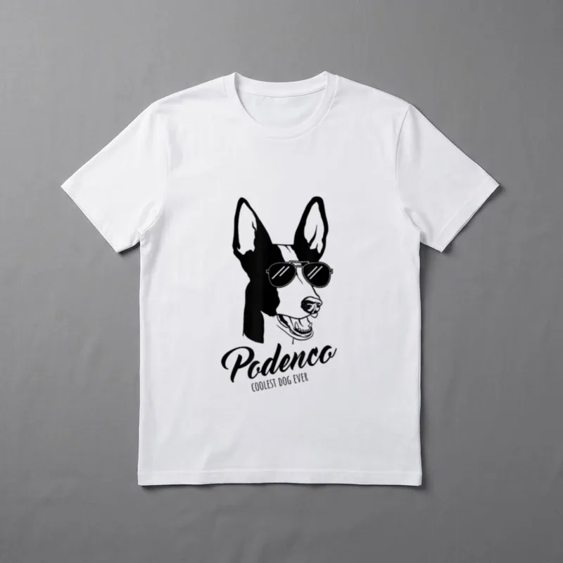 Podenco Ibizan cooles Hund T-Shirt – Klassisches T-Shirt in Schwarz