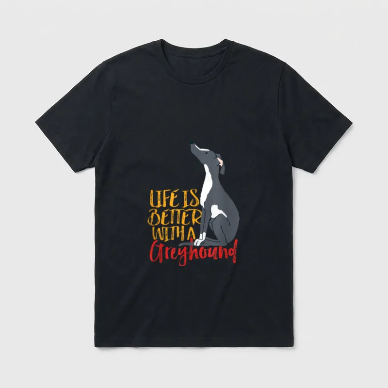 Funny Life is Better T-Shirt – Klassisches T-Shirt in Schwarz