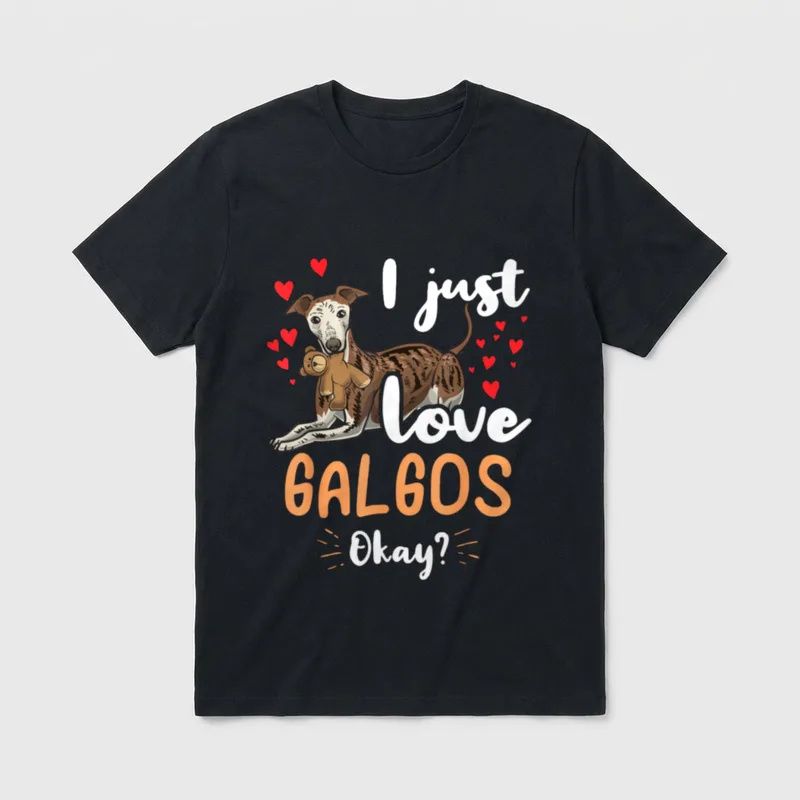 Galgo Español Hund T-Shirt – Klassisches T-Shirt in Schwarz