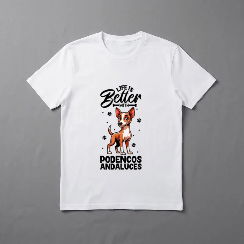 Bestes Leben mit Podenco T-Shirt – Klassisches T-Shirt in Schwarz