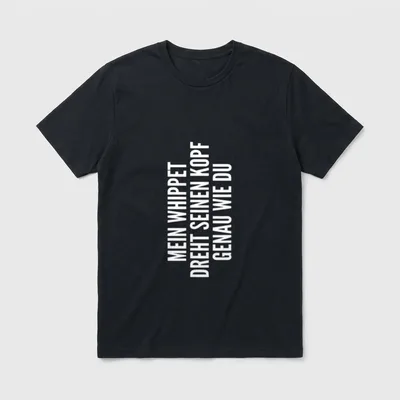 Whippet Hund Besitzer Frauchen T-Shirt – Klassisches T-Shirt in Schwarz