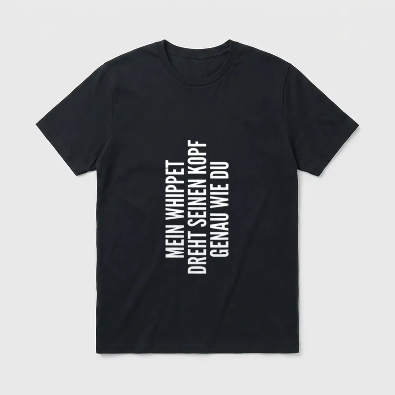 Whippet Hund Besitzer Frauchen T-Shirt – Klassisches T-Shirt in Schwarz