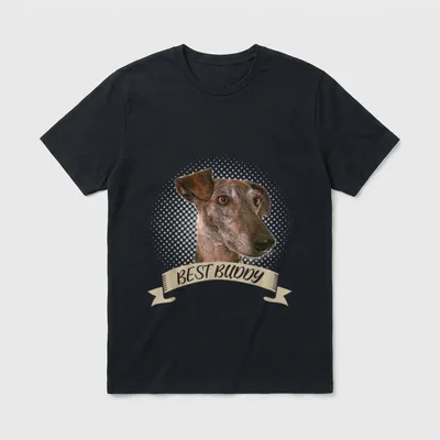 Galgo Hundeportrait Best Buddy T-Shirt – Klassisches T-Shirt in Schwarz