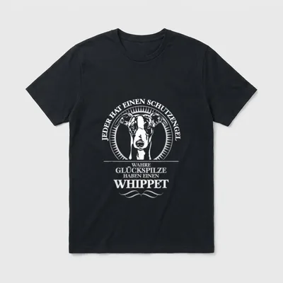 Whippet Schutzengel Hund Windhunde T-Shirt – Klassisches T-Shirt in Schwarz