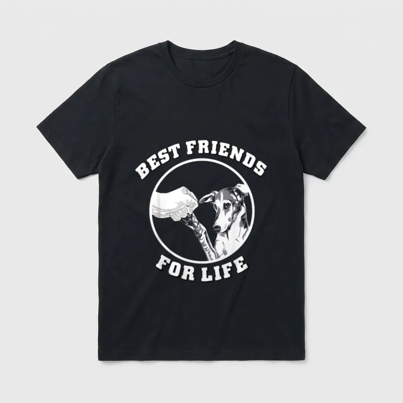 Greyhound Best Friends For T-Shirt – Klassisches T-Shirt in Schwarz