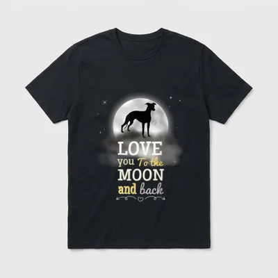 Whippet Hunde Windhunde T-Shirt – Klassisches T-Shirt in Schwarz