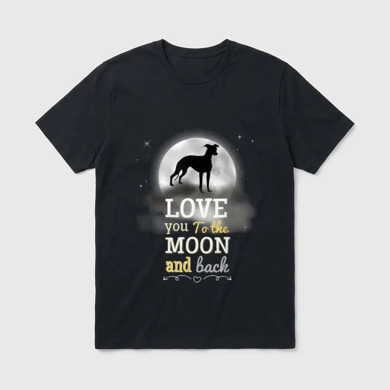 Whippet Hunde Windhunde T-Shirt – Klassisches T-Shirt in Schwarz