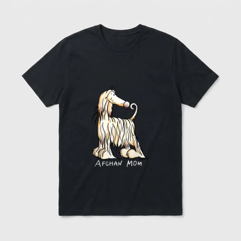 Afghanischer Windhund Mama I T-Shirt – Klassisches T-Shirt in Schwarz