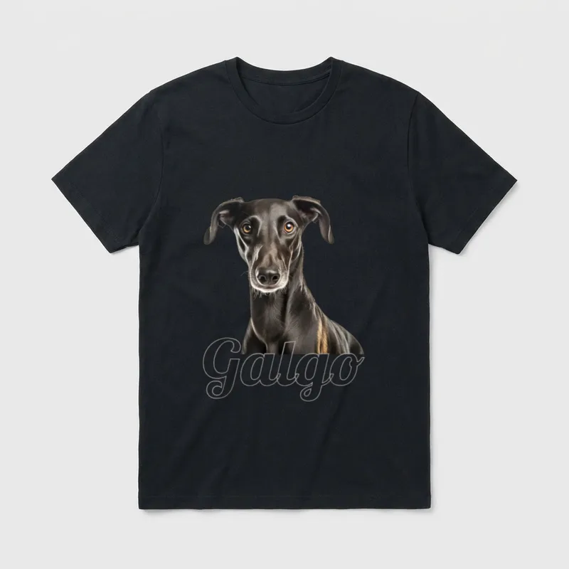 Galgo Espanol Spanischer Windhund T-Shirt – Klassisches T-Shirt in Schwarz