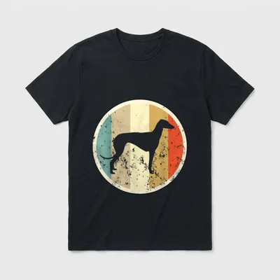 Retro Vintage Grunge Style Galgo T-Shirt – Klassisches T-Shirt in Schwarz