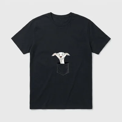 Lustiger Hund Windhund Whippet T-Shirt – Klassisches T-Shirt in Schwarz