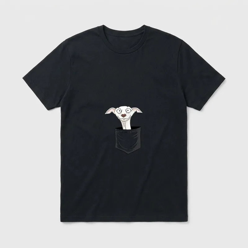 Lustiger Hund Windhund Whippet T-Shirt – Klassisches T-Shirt in Schwarz