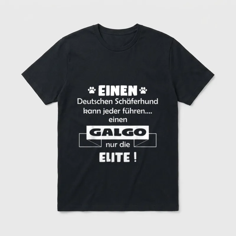 Galgo Galgo T-Shirt 0105 – Klassisches T-Shirt in Schwarz