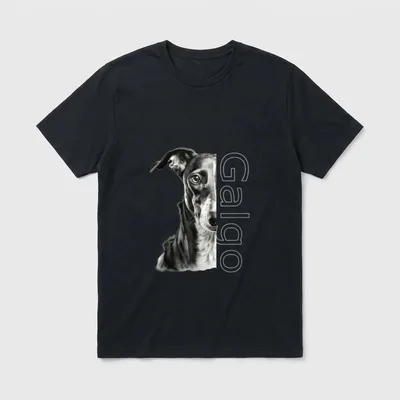 Galgo Espanol Spanischer Windhund Italienischer T-Shirt – Klassisches T-Shirt in Schwarz