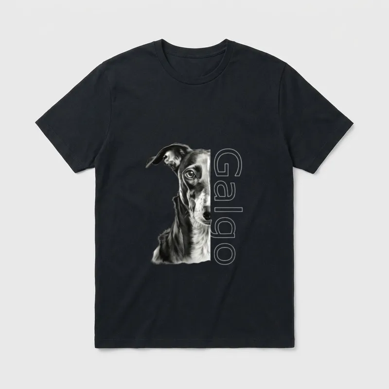 Galgo Espanol Spanischer Windhund Italienischer T-Shirt – Klassisches T-Shirt in Schwarz