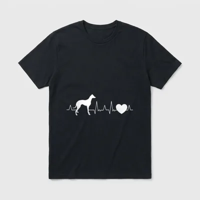 Galgo Espanol Herzschlag Spanischer T-Shirt – Klassisches T-Shirt in Schwarz