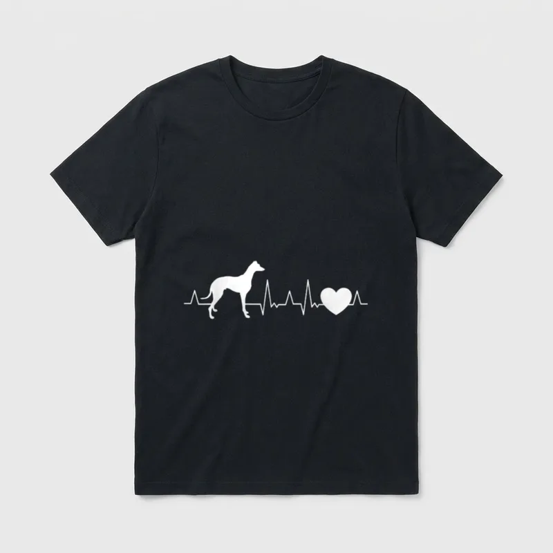 Galgo Espanol Herzschlag Spanischer T-Shirt – Klassisches T-Shirt in Schwarz