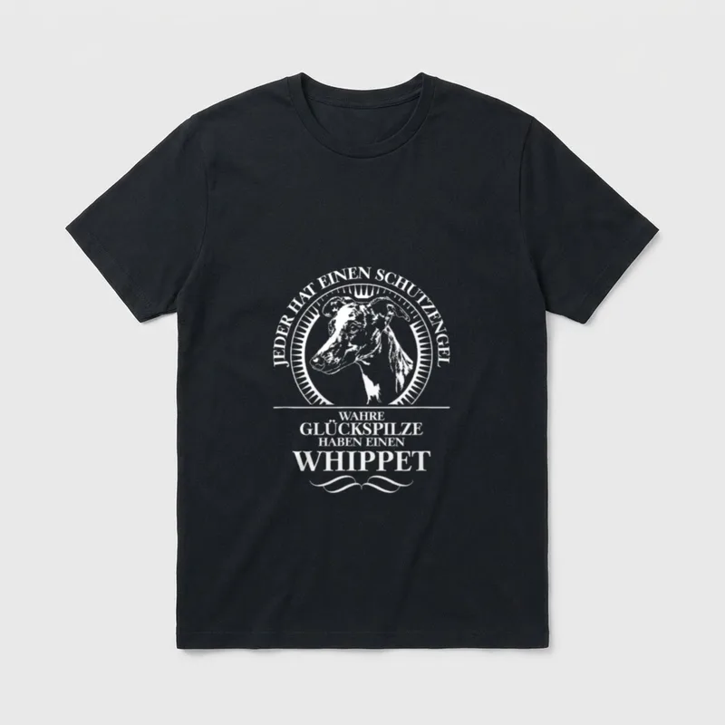 Whippet Schutzengel Hund Hunde T-Shirt – Klassisches T-Shirt in Schwarz