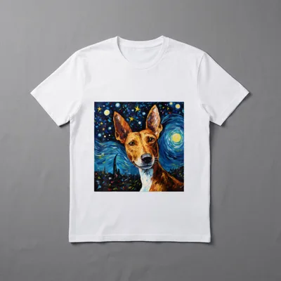 Sternennacht Podenco Podenco Sternennacht T-Shirt – Klassisches T-Shirt in Schwarz