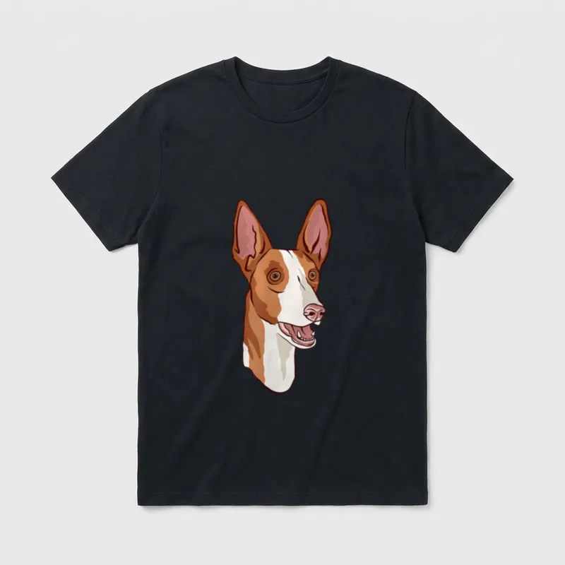Podenco Podengo Hund Spanische T-Shirt – Klassisches T-Shirt in Schwarz