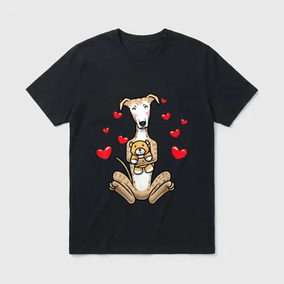 Kawaii Galgo Español Hund T-Shirt – Klassisches T-Shirt in Schwarz