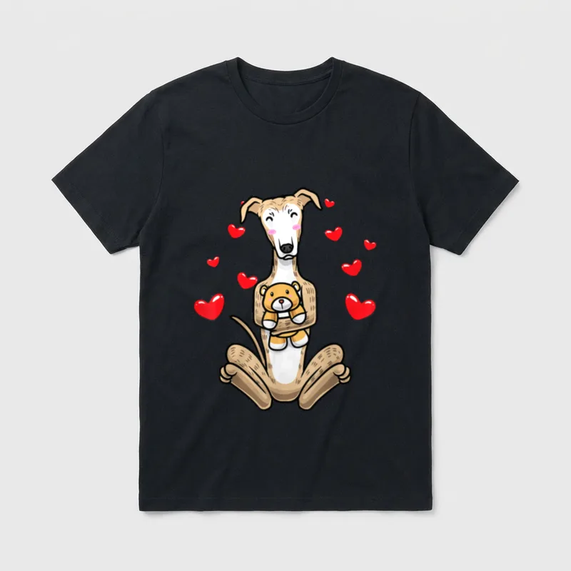 Kawaii Galgo Español Hund T-Shirt – Klassisches T-Shirt in Schwarz