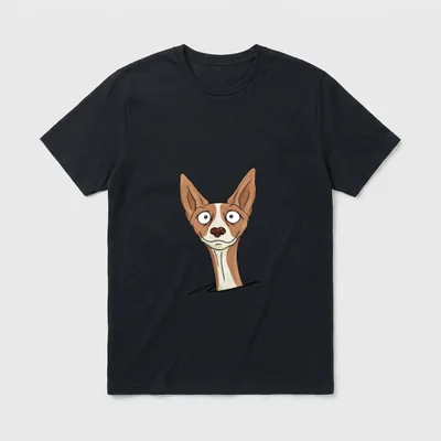 Lustiger Pharaonenhund Windhund Jagdhund T-Shirt – Klassisches T-Shirt in Schwarz