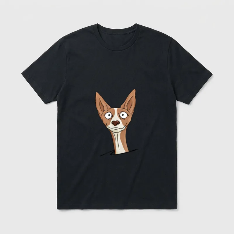 Lustiger Pharaonenhund Windhund Jagdhund T-Shirt – Klassisches T-Shirt in Schwarz
