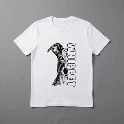 Whippet Hund Herrchen Frauchen T-Shirt – Klassisches T-Shirt in Schwarz
