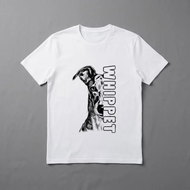 Whippet Hund Herrchen Frauchen T-Shirt – Klassisches T-Shirt in Schwarz