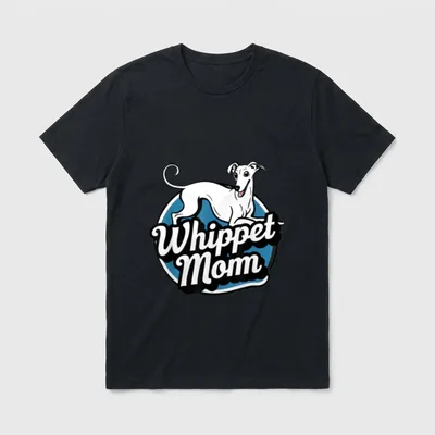 Hunde-Liebhaber Whippet Mama T-Shirt – Klassisches T-Shirt in Schwarz