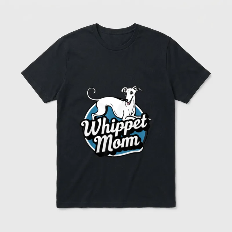 Hunde-Liebhaber Whippet Mama T-Shirt – Klassisches T-Shirt in Schwarz