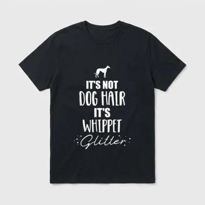 It's not dog hair Windhunde T-Shirt – Klassisches T-Shirt in Schwarz