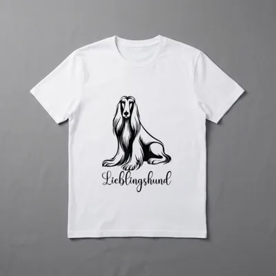 Afghanischer Windhund Afghane Hund T-Shirt – Klassisches T-Shirt in Schwarz