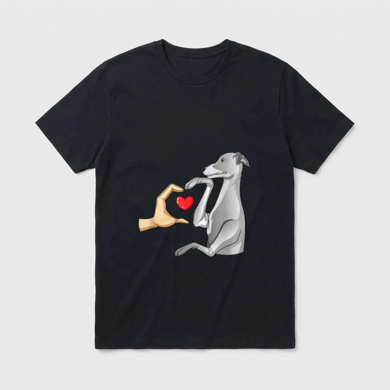 Greyhound Dog Italienische Windhunde T-Shirt – Klassisches T-Shirt in Schwarz