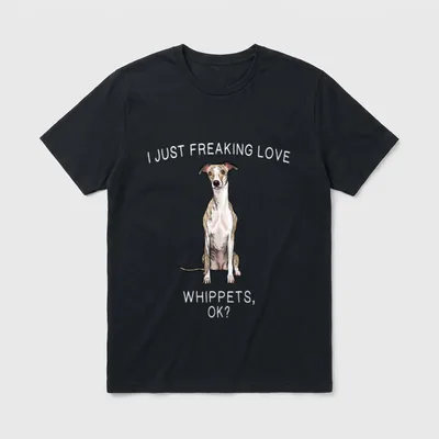 Ich liebe mein Whippet T-Shirt – Klassisches T-Shirt in Schwarz