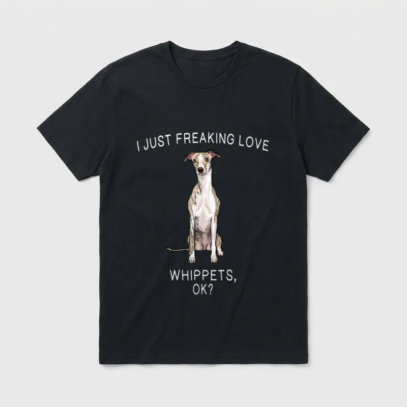 Ich liebe mein Whippet T-Shirt – Klassisches T-Shirt in Schwarz