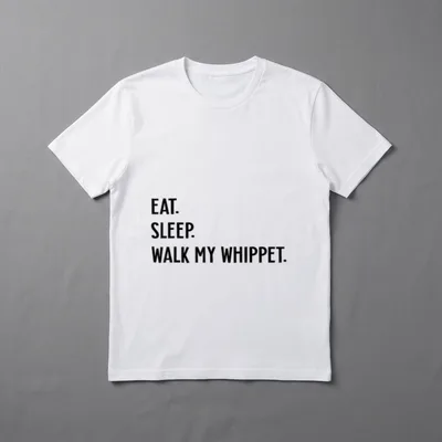 Dog Lover Eat Sleep T-Shirt – Klassisches T-Shirt in Schwarz