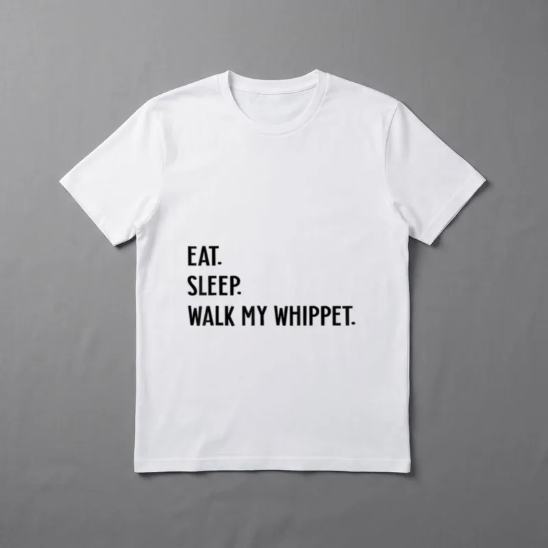 Dog Lover Eat Sleep T-Shirt – Klassisches T-Shirt in Schwarz