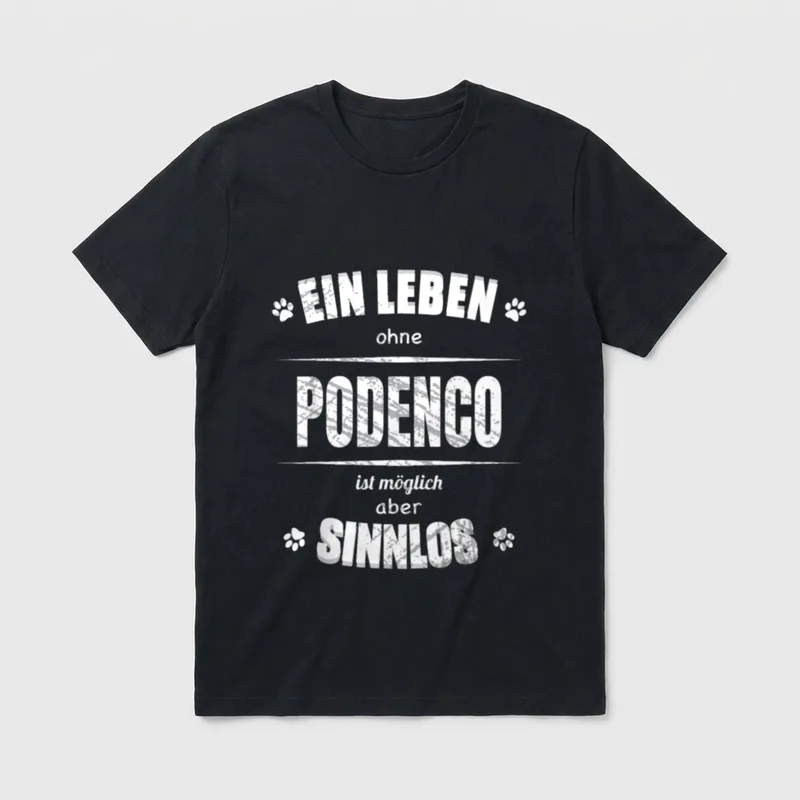 Ein Leben ohne Hund Windhunde T-Shirt – Klassisches T-Shirt in Schwarz